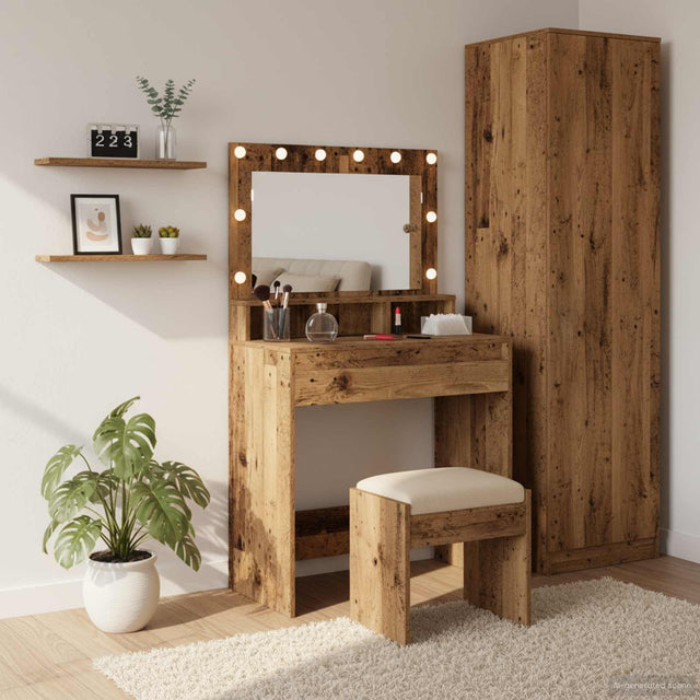 Vidaxl plafondtafel oudhout 75,5 x 41 x 135 cm bewerkt hout