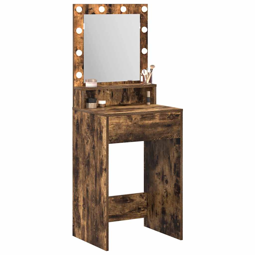 Vidaxl plafondtafel gerookt eiken 50 x 41 x 135 cm bewerkt hout
