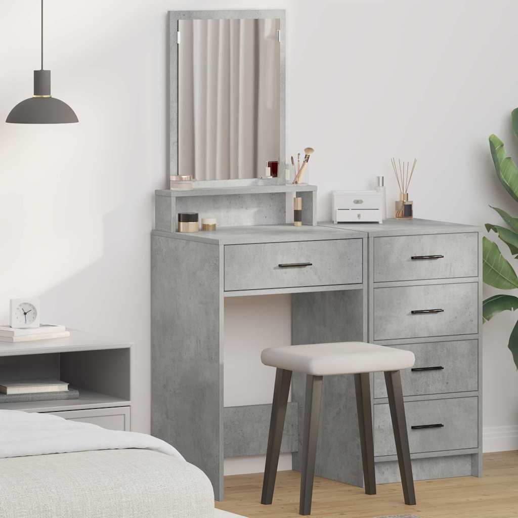 Vidaxl plafondtafel beton grijs 50 x 41 x 140 cm bewerkt hout