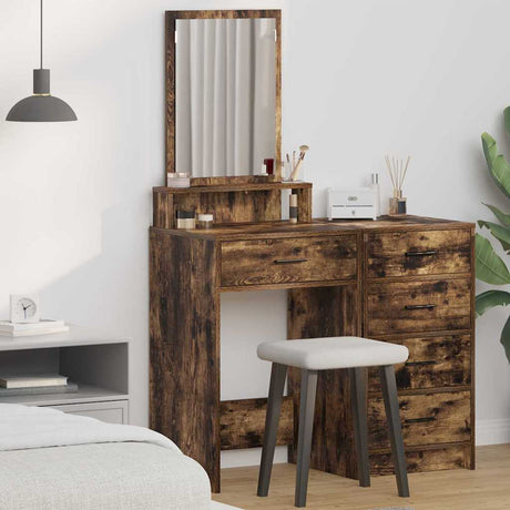 Vidaxl plafondtafel gerookt eiken 50 x 41 x 140 cm bewerkt hout