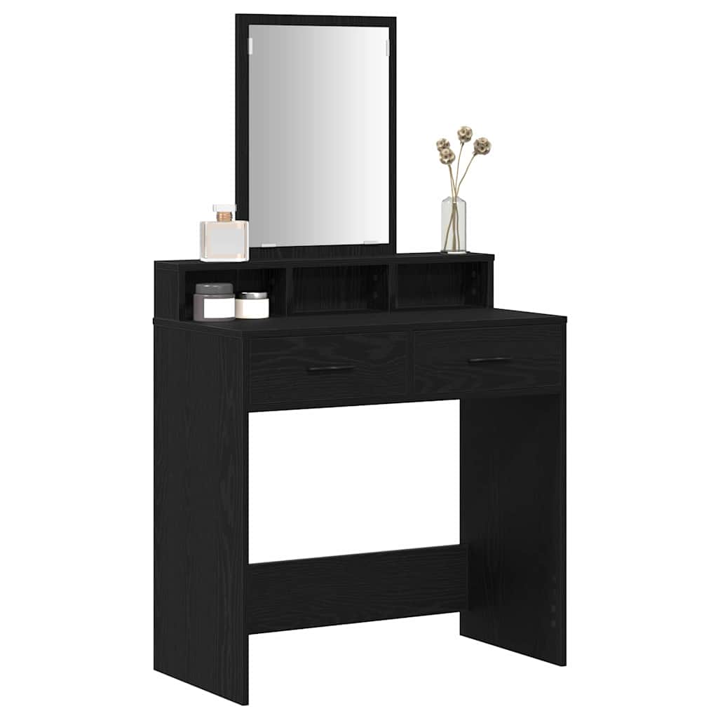 Vidaxl plafondtafel zwart eiken 79 x 41 x 140 cm bewerkt hout