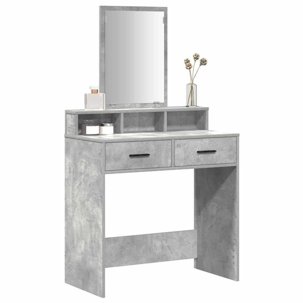 Vidaxl plafondtafel beton grijs 79 x 41 x 140 cm bewerkt hout