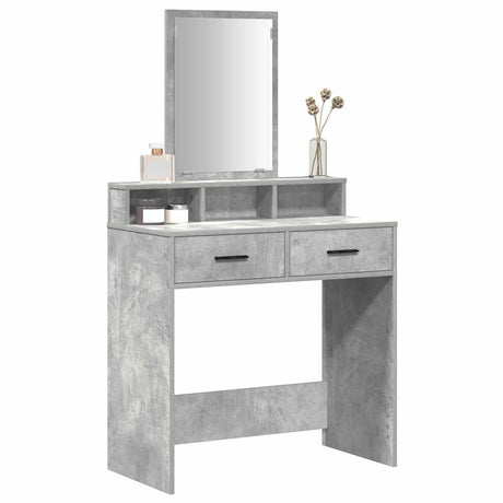 Vidaxl plafondtafel beton grijs 79 x 41 x 140 cm bewerkt hout