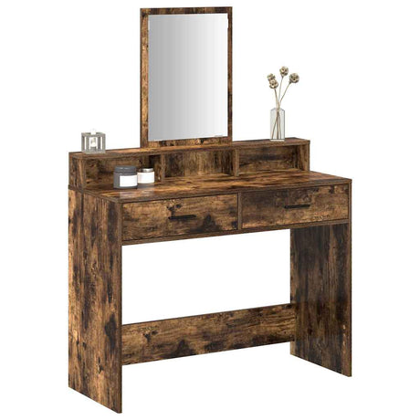 Vidaxl plafondtafel gerookt eiken 100 x 41 x 140 cm bewerkt hout