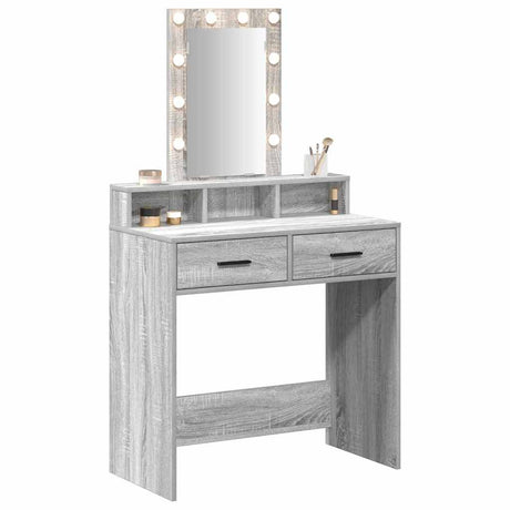 Vidaxl plafondtafel grijs 79 x 41 x 140 cm bewerkt hout