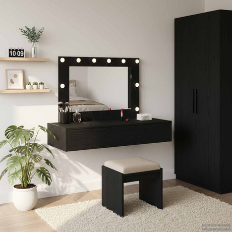 Vidaxl plafondtafel zwart 100 x 40 x 70 cm bewerkt hout