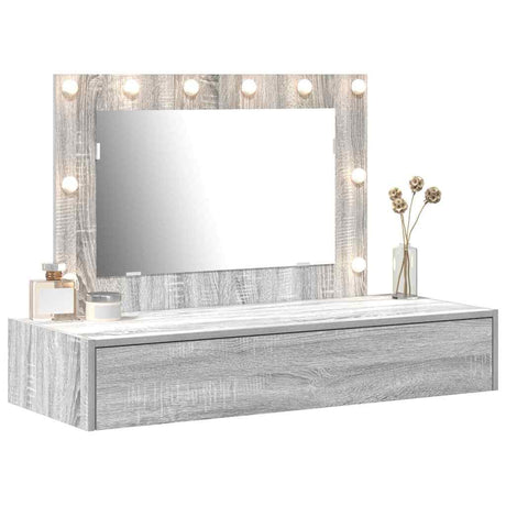 Vidaxl plafondtafel grijs 100 x 40 x 70 cm bewerkt hout