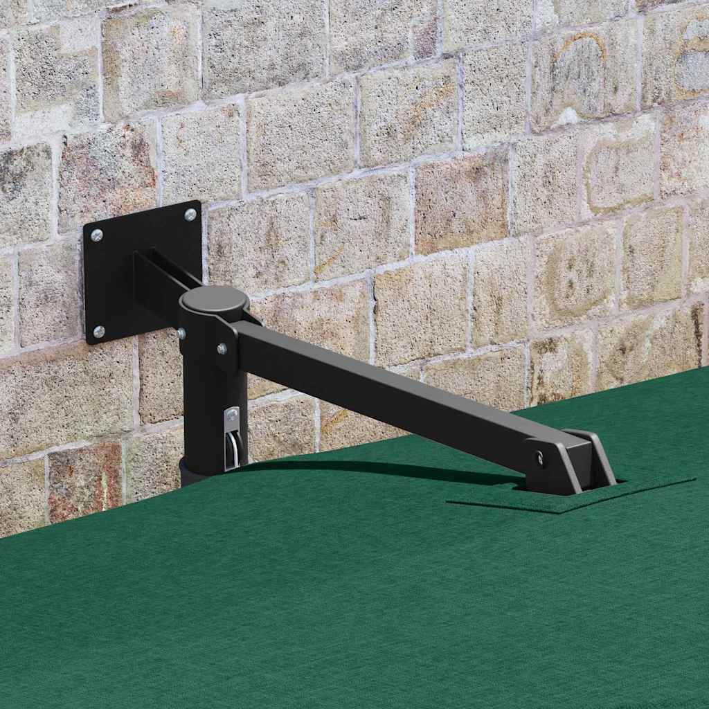 Vidaxl tuinparasol groen 248,5 x 247,5 x 160 cm polyester en staal