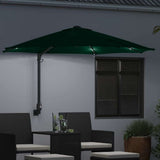 Vidaxl tuinparasol groen 248 x 248 x 148 cm polyester en staal