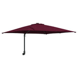 Vidaxl tuinparasol bordeaux rood 248,5 x 247,5 x 160 cm