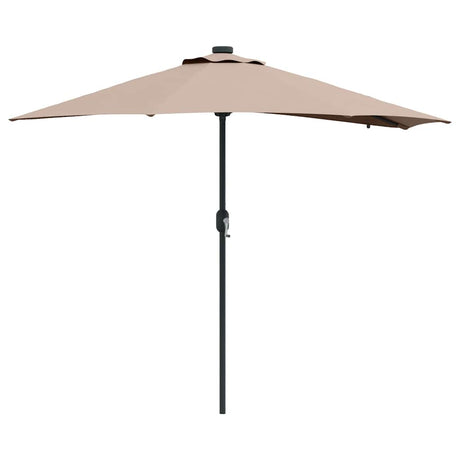 Vidaxl tuinparasol taupe 294 x 150 x 223 cm polyester en staal