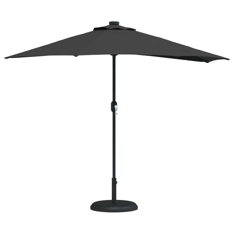 Vidaxl tuinparasol zwart 294 x 150 x 224 cm polyester en staal