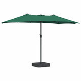 Vidaxl tuinparasol groen 385 x 209 x 244 cm polyester en staal