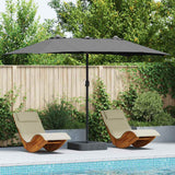 Vidaxl tuinparasol antraciet 385 x 209 x 244 cm polyester en staal