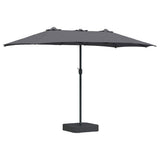 Vidaxl tuinparasol antraciet 385 x 209 x 244 cm polyester en staal