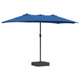 Vidaxl tuinparasol azurblauw 385 x 209 x 244 cm polyester en staal
