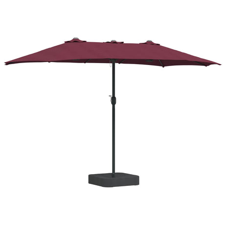 Vidaxl tuinparasol bordeaux rood 385 x 209 x 244 cm polyester
