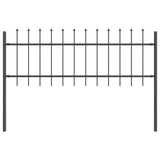 Vidaxl tuinhek 2 pcs grijs 3,4 x 0,6 m poedercoating staal