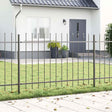 Vidaxl tuinhek woerden 2 st 3,4 x 1 m poedercoating staal grijs