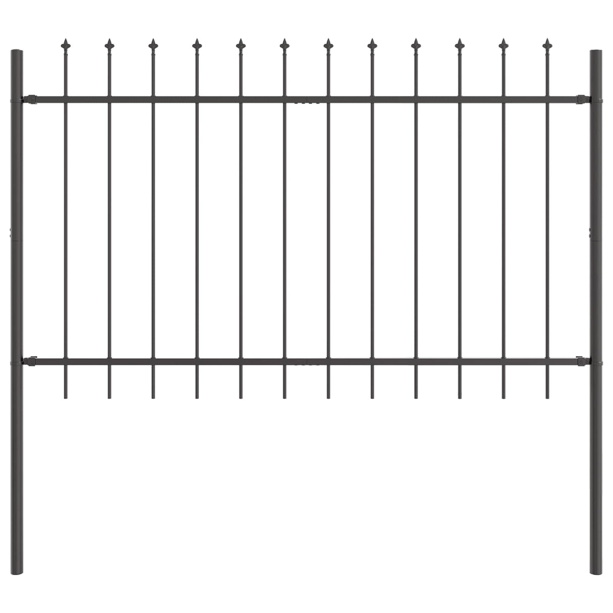 Vidaxl tuinhek 2 pcs grijs 3,4 x 1 m poedercoating staal