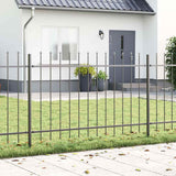 Vidaxl tuinhek 2 pcs grijs 3,4 x 1,2 m poedercoating staal