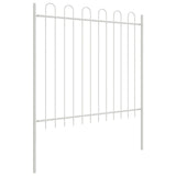 Vidaxl tuinhek 2 pcs wit 3,4 x 1,2 m poedercoating staal