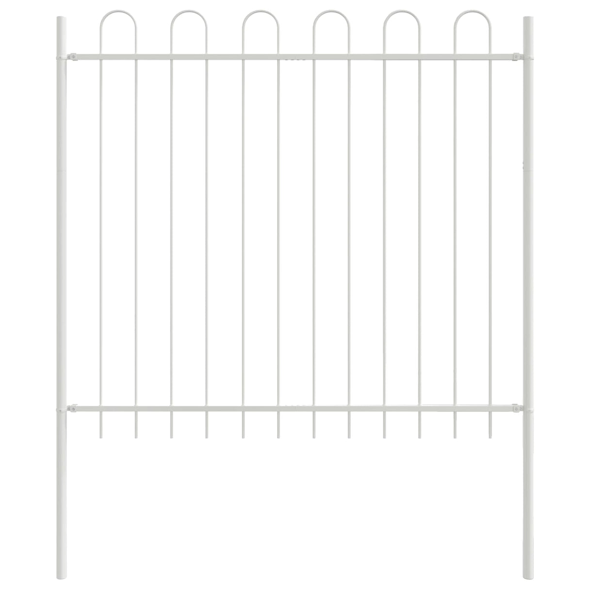 Vidaxl tuinhek 2 pcs wit 3,4 x 1,5 m poedercoating staal
