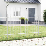 Vidaxl tuinhek 3 pcs wit 5,1 x 0,8 m poedercoating staal