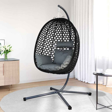 Vidaxl hangende ei-stoel poly rattan 104 x 100 x 191 cm