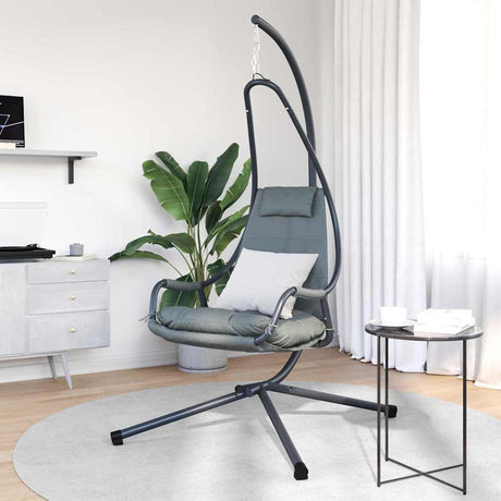 Vidaxl hangende ei-stoel staal 94 x 107 x 196,5 cm antraciet