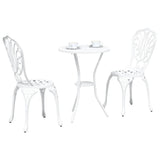 Vidaxl tuin bistro set 3 st wit aluminium