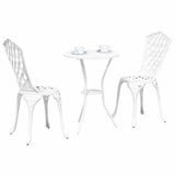 Vidaxl tuin bistro set 3 st wit aluminium
