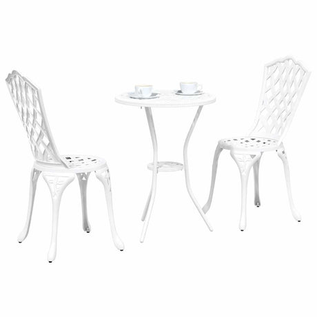 Vidaxl tuin bistro set 3 st wit aluminium