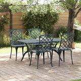 Vidaxl tuinstoel 4 st groen aluminium