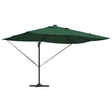 Vidaxl parasol groen 352 x 251 x 265 cm polyester en aluminium