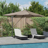 Vidaxl parasol taupe 352 x 251 x 265 cm polyester en aluminium