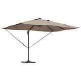 Vidaxl parasol taupe 352 x 251 x 265 cm polyester en aluminium