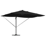 Vidaxl parasol 352 x 251 x 265 cm polyester en aluminium zwart