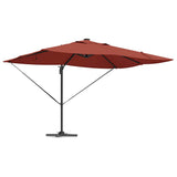 Vidaxl parasol 352 x 251 x 265 cm polyester en aluminium terracotta