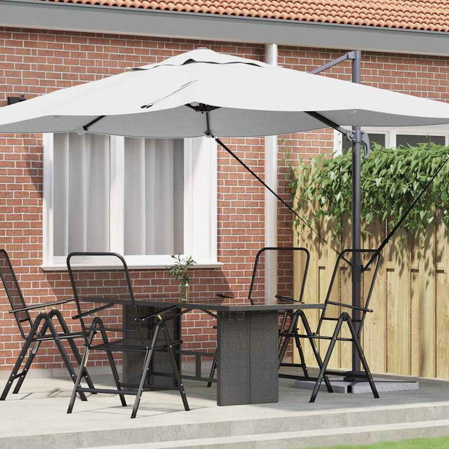 Vidaxl parasol 351 x 250 x 260 cm polyester en aluminium zand