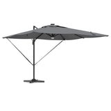 Vidaxl roma parasol met led-striplichten antraciet 286 x 284 x 270 cm