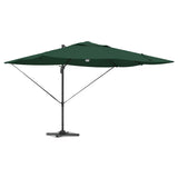 Vidaxl parasol groen 351 x 250 x 253 cm polyester en aluminium