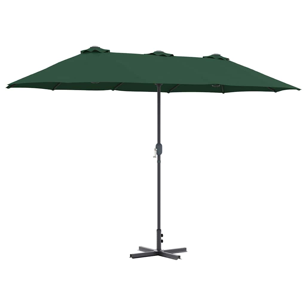 Vidaxl tuinparasol groen 370 x 197 x 239 cm polyester en aluminium
