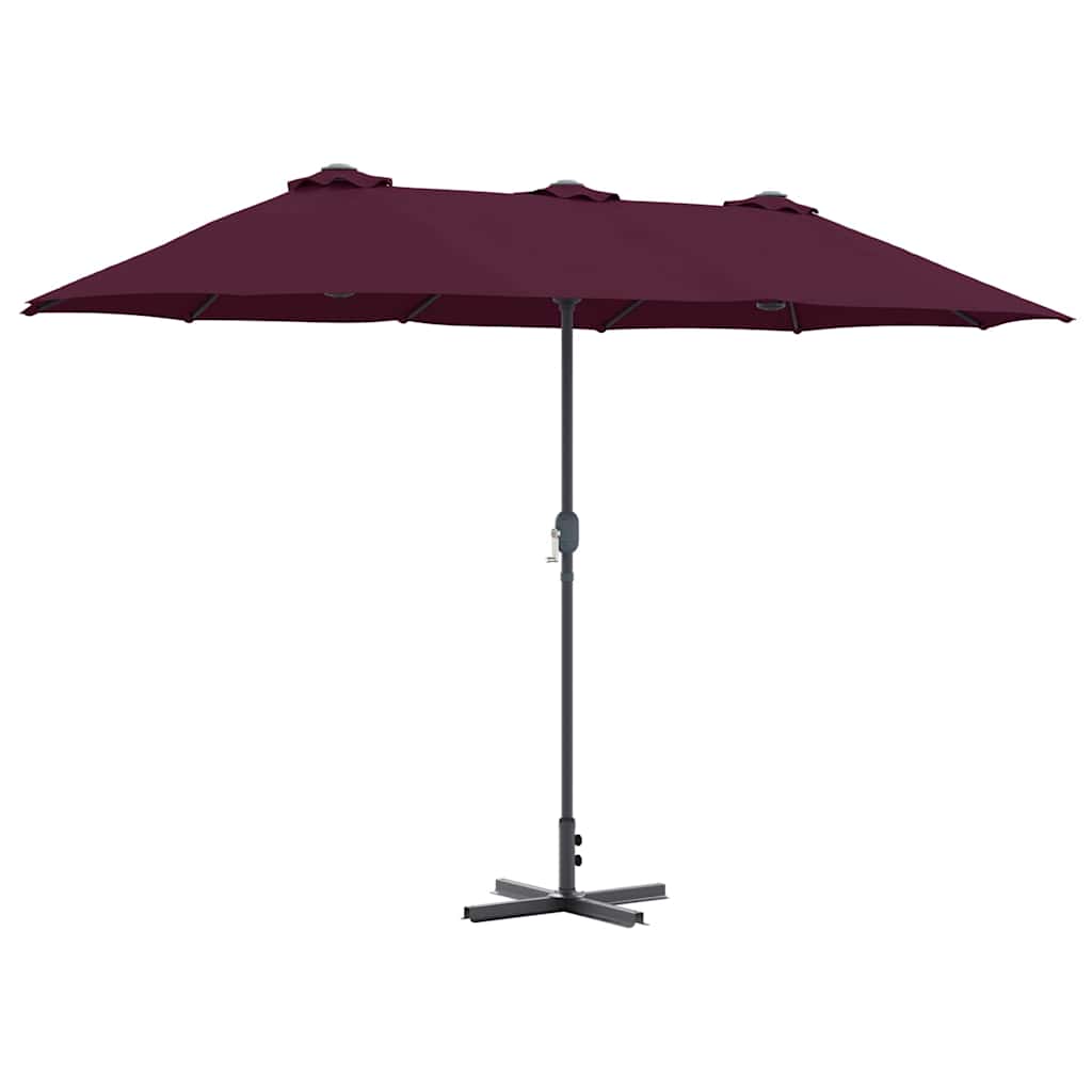 Vidaxl tuinparasol bordeaux rood 370 x 197 x 239 cm