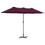 Vidaxl tuinparasol bordeaux rood 370 x 197 x 239 cm