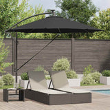 Vidaxl parasol zwart 294 x 294 x 248 cm polyester en aluminium