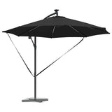 Vidaxl parasol zwart 294 x 294 x 248 cm polyester en aluminium
