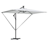 Vidaxl parasol zand 294 x 200 x 270 cm polyester en aluminium
