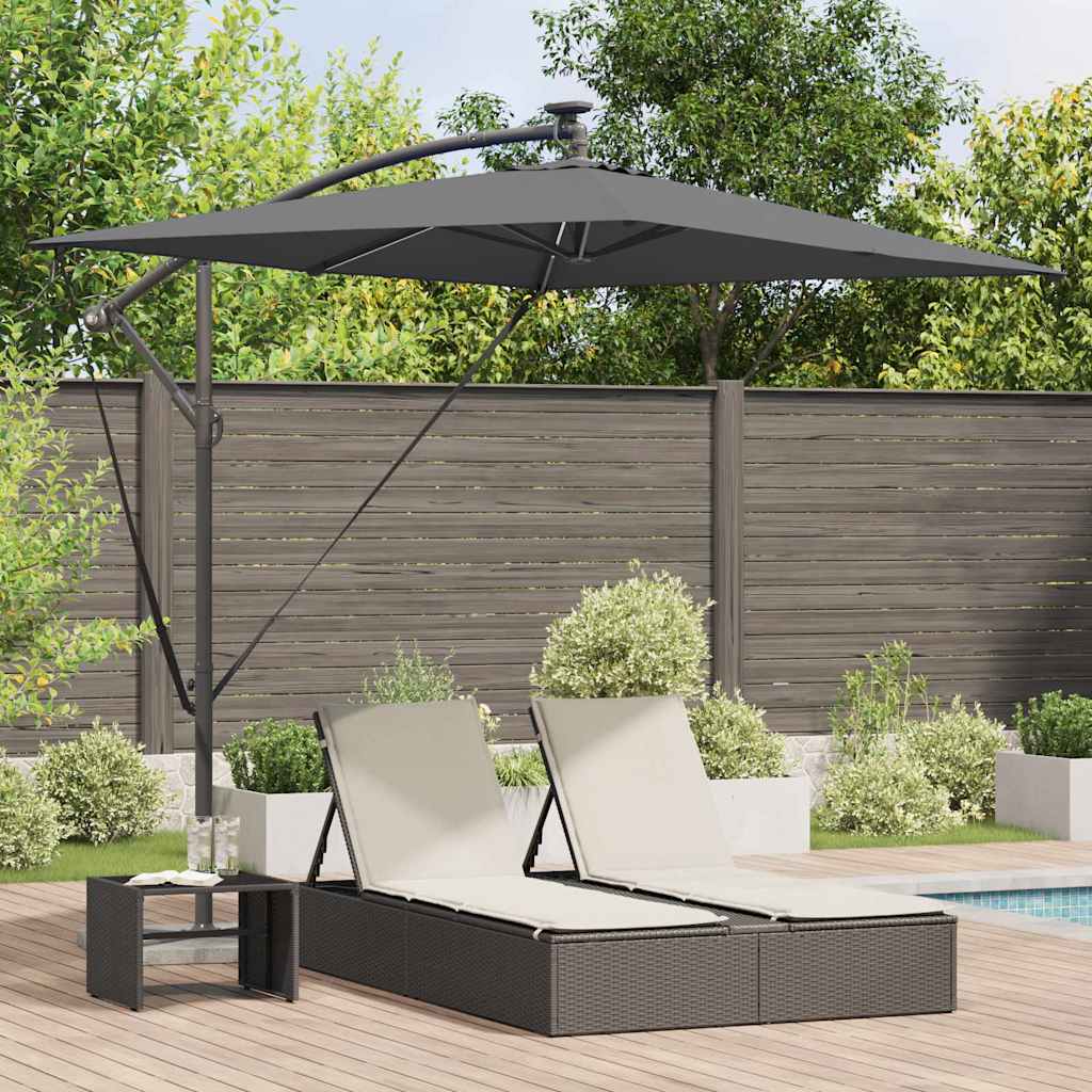 Vidaxl parasol antraciet 294 x 200 x 270 cm polyester en aluminium