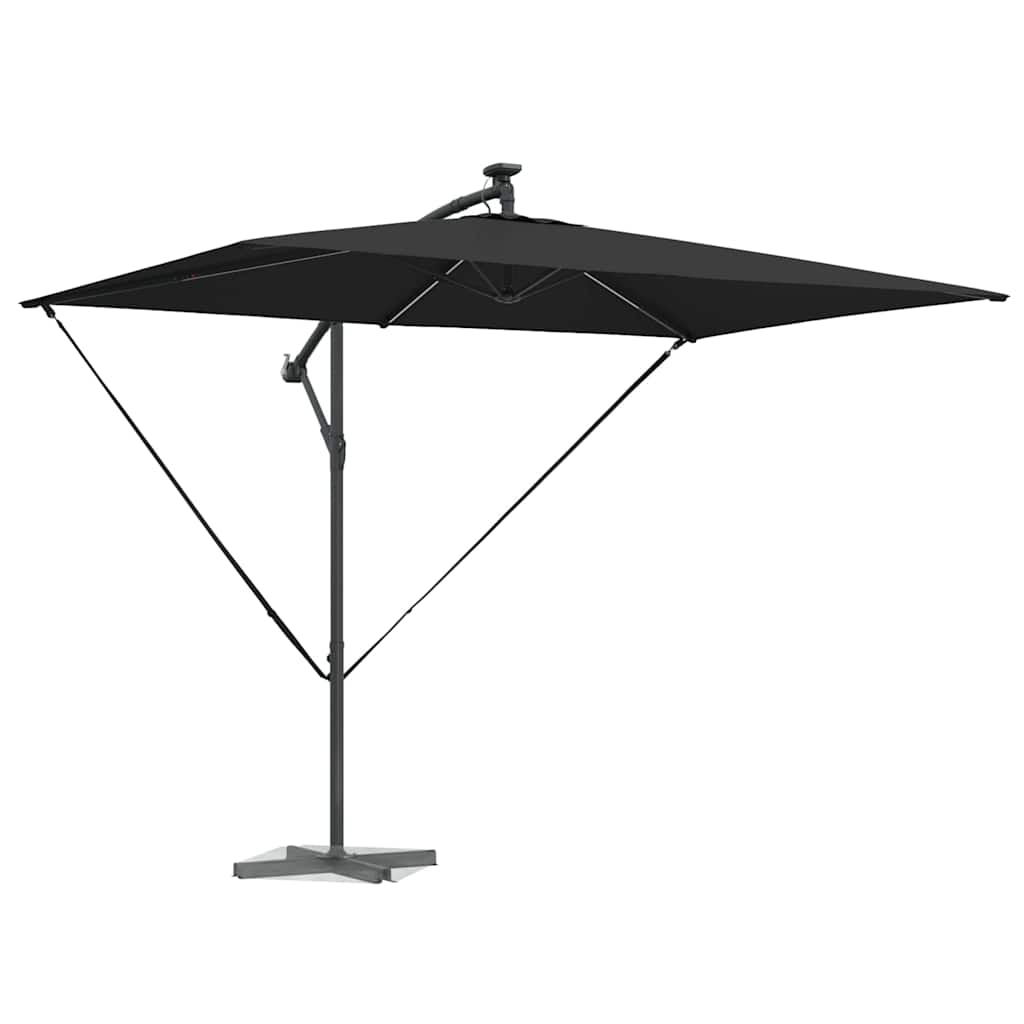 Vidaxl parasol zwart 294 x 200 x 270 cm polyester en aluminium